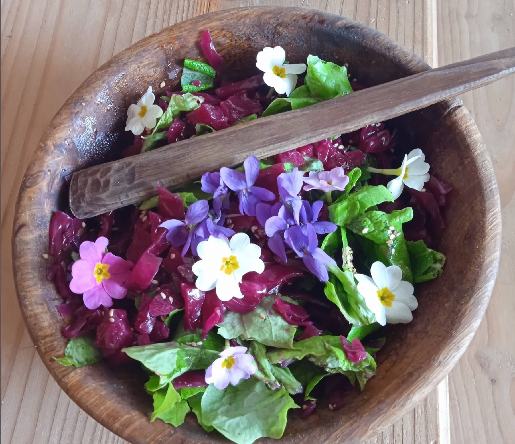 salade de fleurs